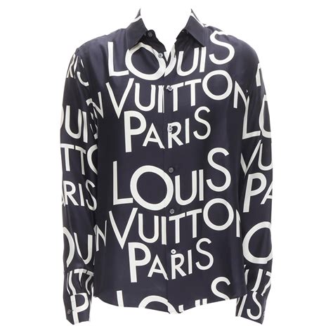 louis vuitton button up logo shirt|Louis Vuitton collar shirt.